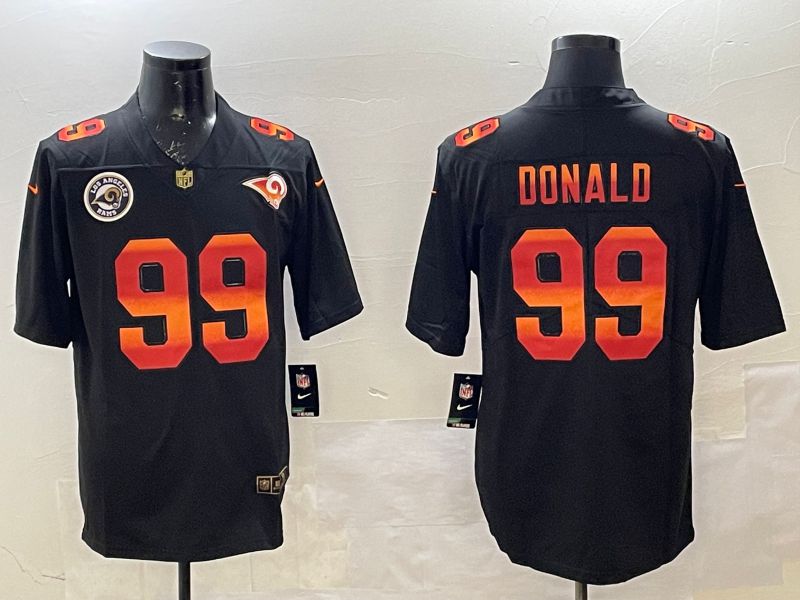Men Los Angeles Rams #99 Donald Black Fashion 2025 Nike Limited NFL Jersey style 2->los angeles rams->NFL Jersey